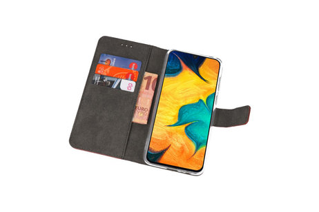 Booktype Telefoonhoesjes - Bookcase Hoesje - Wallet Case -  Geschikt voor Samsung Galaxy A30 - Bruin