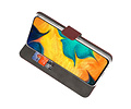 BAOHU Booktype Telefoonhoesjes - Bookcase Hoesje - Wallet Case -  Geschikt voor Samsung Galaxy A30 - Bruin