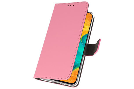 Booktype Telefoonhoesjes - Bookcase Hoesje - Wallet Case -  Geschikt voor Samsung Galaxy A30 - Roze