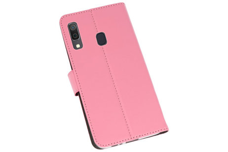 BAOHU Booktype Telefoonhoesjes - Bookcase Hoesje - Wallet Case -  Geschikt voor Samsung Galaxy A30 - Roze