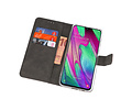 BAOHU Booktype Telefoonhoesjes - Bookcase Hoesje - Wallet Case -  Geschikt voor Samsung Galaxy A40 - Wit
