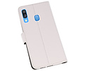 BAOHU Booktype Telefoonhoesjes - Bookcase Hoesje - Wallet Case -  Geschikt voor Samsung Galaxy A40 - Wit
