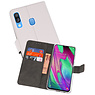 BAOHU Wallet Cases Hoesje Samsung Galaxy A40 Wit