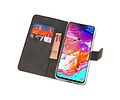 Booktype Telefoonhoesjes - Bookcase Hoesje - Wallet Case -  Geschikt voor Samsung Galaxy A70 - Goud