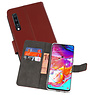 BAOHU Wallet Cases Hoesje Samsung Galaxy A70 Bruin