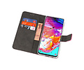 BAOHU Booktype Telefoonhoesjes - Bookcase Hoesje - Wallet Case -  Geschikt voor Samsung Galaxy A70 - Roze