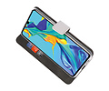 BAOHU Booktype Telefoonhoesjes - Bookcase Hoesje - Wallet Case -  Geschikt voor Huawei P30 - Wit
