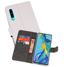 BAOHU Wallet Cases Hoesje Huawei P30 Wit