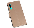 Booktype Telefoonhoesjes - Bookcase Hoesje - Wallet Case -  Geschikt voor Huawei P30 - Goud