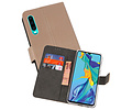 BAOHU Booktype Telefoonhoesjes - Bookcase Hoesje - Wallet Case -  Geschikt voor Huawei P30 - Goud