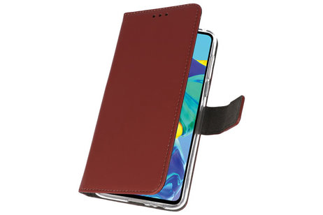 Booktype Telefoonhoesjes - Bookcase Hoesje - Wallet Case -  Geschikt voor Huawei P30 - Bruin