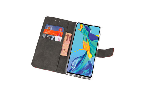 BAOHU Booktype Telefoonhoesjes - Bookcase Hoesje - Wallet Case -  Geschikt voor Huawei P30 - Bruin