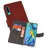 BAOHU Wallet Cases Hoesje Huawei P30 Bruin