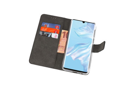 BAOHU Booktype Telefoonhoesjes - Bookcase Hoesje - Wallet Case -  Geschikt voor Huawei P30 Pro - Zwart