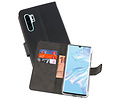BAOHU Booktype Telefoonhoesjes - Bookcase Hoesje - Wallet Case -  Geschikt voor Huawei P30 Pro - Zwart