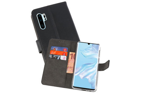 BAOHU Booktype Telefoonhoesjes - Bookcase Hoesje - Wallet Case -  Geschikt voor Huawei P30 Pro - Zwart