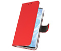 Booktype Telefoonhoesjes - Bookcase Hoesje - Wallet Case -  Geschikt voor Huawei P30 Pro - Rood