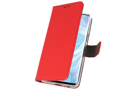 Booktype Telefoonhoesjes - Bookcase Hoesje - Wallet Case -  Geschikt voor Huawei P30 Pro - Rood