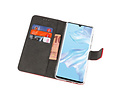 Booktype Telefoonhoesjes - Bookcase Hoesje - Wallet Case -  Geschikt voor Huawei P30 Pro - Rood