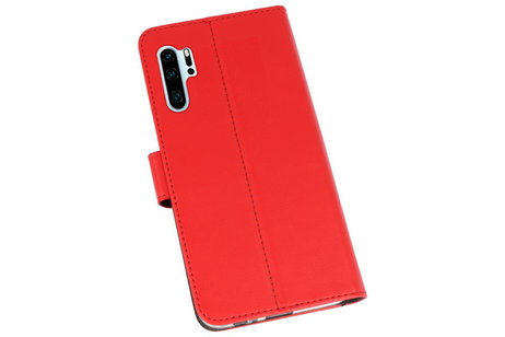 BAOHU Booktype Telefoonhoesjes - Bookcase Hoesje - Wallet Case -  Geschikt voor Huawei P30 Pro - Rood