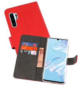 BAOHU Wallet Cases Hoesje Huawei P30 Pro Rood