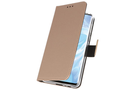 BAOHU Booktype Telefoonhoesjes - Bookcase Hoesje - Wallet Case -  Geschikt voor Huawei P30 Pro - Goud
