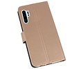 Booktype Telefoonhoesjes - Bookcase Hoesje - Wallet Case -  Geschikt voor Huawei P30 Pro - Goud