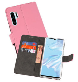 BAOHU Wallet Cases Hoesje Huawei P30 Pro Roze