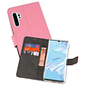 BAOHU Wallet Cases Hoesje Huawei P30 Pro Roze
