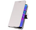 BAOHU Booktype Telefoonhoesjes - Bookcase Hoesje - Wallet Case -  Geschikt voor Huawei Y6 / Y6 Prime 2019 - Wit