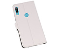 BAOHU Booktype Telefoonhoesjes - Bookcase Hoesje - Wallet Case -  Geschikt voor Huawei Y6 / Y6 Prime 2019 - Wit
