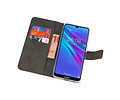 BAOHU Booktype Telefoonhoesjes - Bookcase Hoesje - Wallet Case -  Geschikt voor Huawei Y6 / Y6 Prime 2019 - Bruin