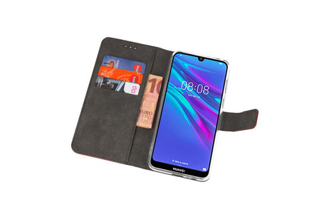 Booktype Telefoonhoesjes - Bookcase Hoesje - Wallet Case -  Geschikt voor Huawei Y6 / Y6 Prime 2019 - Bruin