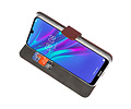 BAOHU Booktype Telefoonhoesjes - Bookcase Hoesje - Wallet Case -  Geschikt voor Huawei Y6 / Y6 Prime 2019 - Bruin