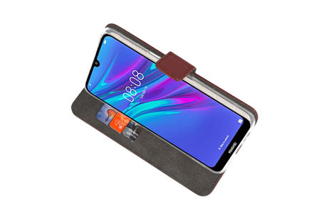 BAOHU Booktype Telefoonhoesjes - Bookcase Hoesje - Wallet Case -  Geschikt voor Huawei Y6 / Y6 Prime 2019 - Bruin