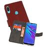 BAOHU Wallet Cases Hoesje Huawei Y6 / Y6 Prime 2019 Bruin