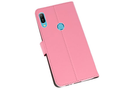 BAOHU Booktype Telefoonhoesjes - Bookcase Hoesje - Wallet Case -  Geschikt voor Huawei Y6 / Y6 Prime 2019 - Roze