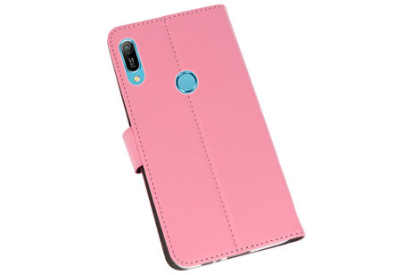 Booktype Telefoonhoesjes - Bookcase Hoesje - Wallet Case -  Geschikt voor Huawei Y6 / Y6 Prime 2019 - Roze