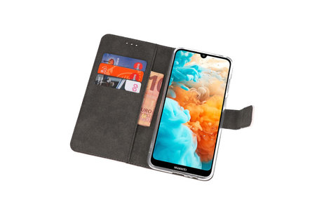 BAOHU Booktype Telefoonhoesjes - Bookcase Hoesje - Wallet Case -  Geschikt voor Huawei Y6 Pro 2019 - Wit