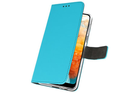 Booktype Telefoonhoesjes - Bookcase Hoesje - Wallet Case -  Geschikt voor Huawei Y6 Pro 2019 - Blauw