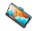 BAOHU Booktype Telefoonhoesjes - Bookcase Hoesje - Wallet Case -  Geschikt voor Huawei Y6 Pro 2019 - Blauw
