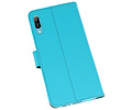 BAOHU Booktype Telefoonhoesjes - Bookcase Hoesje - Wallet Case -  Geschikt voor Huawei Y6 Pro 2019 - Blauw