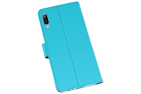 BAOHU Booktype Telefoonhoesjes - Bookcase Hoesje - Wallet Case -  Geschikt voor Huawei Y6 Pro 2019 - Blauw