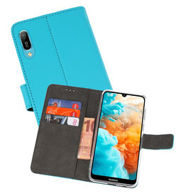 BAOHU Wallet Cases Hoesje Huawei Y6 Pro 2019 Blauw