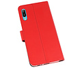 Booktype Telefoonhoesjes - Bookcase Hoesje - Wallet Case -  Geschikt voor Huawei Y6 Pro 2019 - Rood