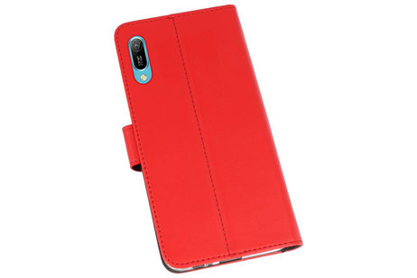 BAOHU Booktype Telefoonhoesjes - Bookcase Hoesje - Wallet Case -  Geschikt voor Huawei Y6 Pro 2019 - Rood