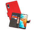 Booktype Telefoonhoesjes - Bookcase Hoesje - Wallet Case -  Geschikt voor Huawei Y6 Pro 2019 - Rood