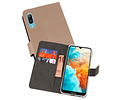 Booktype Telefoonhoesjes - Bookcase Hoesje - Wallet Case -  Geschikt voor Huawei Y6 Pro 2019 - Goud