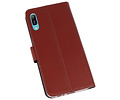 Booktype Telefoonhoesjes - Bookcase Hoesje - Wallet Case -  Geschikt voor Huawei Y6 Pro 2019 - Bruin