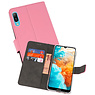 BAOHU Wallet Cases Hoesje Huawei Y6 Pro 2019 Roze